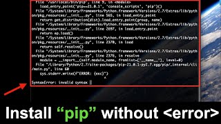 pip SyntaxError invalid syntax SOLVED  UPDATE Follow the latest steps in the description👇 [upl. by Stoeber]