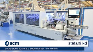 scm stefani kd  single sided automatic edgebander  HP version [upl. by Ahsienot123]