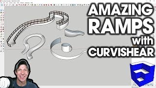 EASY RAMPS in SKETCHUP with Curvishear by Fredo6 [upl. by Byrdie]