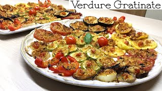 VERDURE GRATINATE SAPORITE ricetta semplice GRILLED VEGETABLES  Tutti a Tavola [upl. by Marisa315]