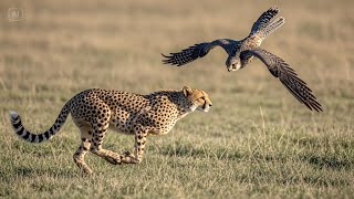 Cheetah vs Peregrine Falcon [upl. by Idner]