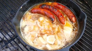 German Bratwurst  Grilled with Beer [upl. by Atika]