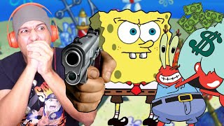 SPONGEBOB HELP MR KRABS OWES 20 YEARS IN BACK TAXES [upl. by Osyth]