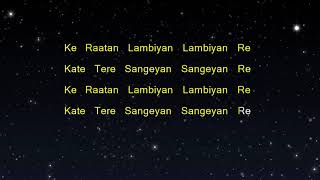 Raataan Lambiyan  Shershaah Karaoke Version [upl. by Gilletta]