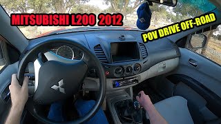 MITSUBISHI L200 2012  POV Test Drive Turbo Diesel [upl. by Grekin]