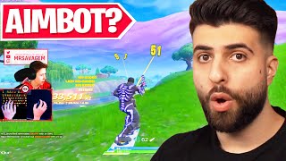 Reacting to the Best Aim in Fortnite History [upl. by Ocnarf]