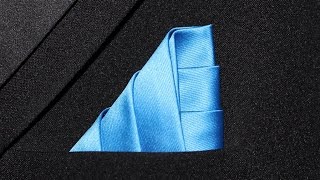 How to fold a pocket square Monarch Fold [upl. by Reinold]