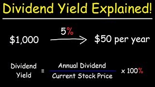 The Dividend Yield  Basic Overview [upl. by Lindsey]