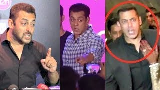 All Moments When Salman Khan Got ANGRY On Media  Salman Khan FIGHT With Media [upl. by Nilyarg]