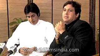 Amitabh Bachchan and Govinda  Bollywood film Bade Miyan Chote Miyan [upl. by Dnesnwot871]