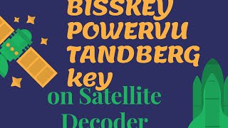 Tutorial on how to unscramble channel by inputting bisskeypowervutandberg key on satellite decoder [upl. by Katharina]