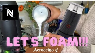 How To Foam Milk With Aeroccino 3 Make Coffee With Foam Tips amp Tricks  Easy Foamed Latte Recipe [upl. by Nohshan]