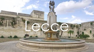 Lecce Walking Tour Puglia Italy  4K UHD  Virtual Trip [upl. by Nyvets94]