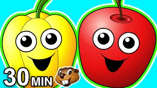 quotHealthy Snack Songsquot 30 Minute Collection  Fruits amp Veggies Kids Nursery Rhymes Teach Babies [upl. by Nomzzaj]