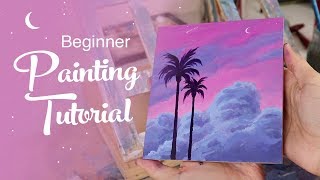 Acrylic Painting Tutorial  For Beginners [upl. by Volney]