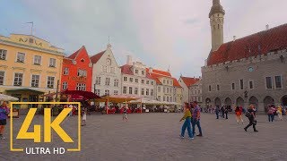 Exploring Tallinn Estonia  4K Walking Tour with City Sounds [upl. by Longley]