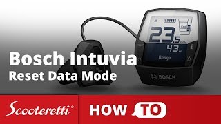 Bosch Intuvia Reset Data Mode  How To Series [upl. by Naiva]