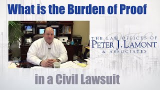 Burden of Proof in a Civil Case [upl. by Aitas]