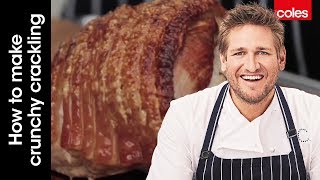 How to Make Crunchy Crackling Pork Roast  Cook with Curtis Stone  Coles [upl. by Ahsennod]