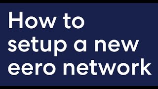 How to setup a new eero network [upl. by Zuleika816]