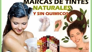 MARCAS DE TINTES DEL CABELLO NATURALES Y sin químicos [upl. by Miof Mela813]