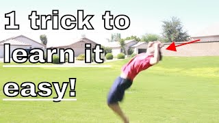 How To Do A Backflip For Kids Or Beginners [upl. by Leuqar941]