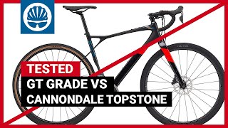 Cannondale Topstone vs GT Grade  SuspensionEquipped Gravel Bike Shootout [upl. by Gniliem96]