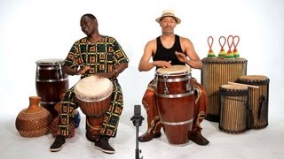 Djembe vs Conga  African Drums [upl. by Lise]