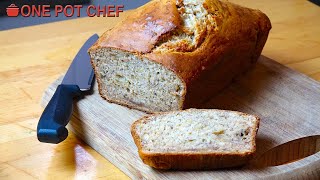 3 Ingredient Banana Bread  One Pot Chef [upl. by Borman822]