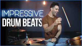 3 IMPRESSIVE Drum Beats Try These  Drum Lesson  Drum Beats Online [upl. by Sirrom]