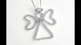 How to Make Pipe Cleaner Angel Ornaments [upl. by Heintz]