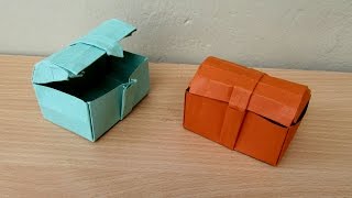 How to Make a Paper Treasure Chest  Easy Tutorials [upl. by Nywroc546]