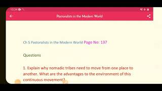 Class 9th History Chapter Pastoralists in the Modern World Questions and Answers [upl. by Vania]