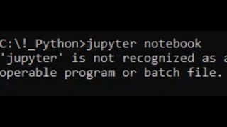 Jupyter notebook does not open via quotJupyter Notebookquot on the command prompt in Windows 10 [upl. by Ellehsem]