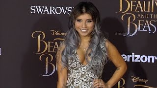 Kirstin Maldonado quotBeauty and the Beastquot World Premiere Red Carpet [upl. by Hertz667]