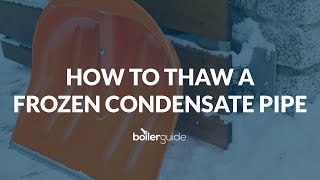 How to Thaw a Frozen Condensate Pipe [upl. by Dnomayd964]