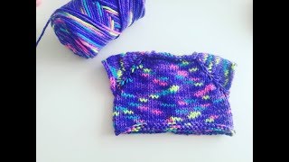 Sweterek na drutach robiony od góry  very easy knitting sueter for beginners [upl. by Eiramana]