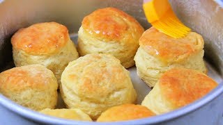 HOW TO MAKE FLUFFY BISCUITS  biscuit mixing method [upl. by Eceinahs270]