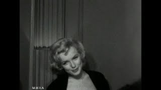 Footage of Marilyn Monroe in NYC 1956  quotIm Going To Retire To Brooklynquot Radio Interview 1955 [upl. by Akinas]