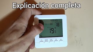 INSTALAR TERMOSTATO calefaccion programable wifi o radiofrecuencia 💲BARATO💲 [upl. by Leann]