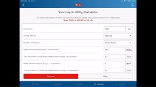 Therapeutic Vancomycin Monitoring Using AUC [upl. by Reywas]