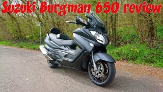 Suzuki Burgman 650 executive review [upl. by Akiehs193]