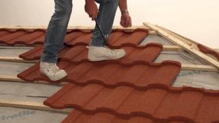 Fixing  Installing Lightweight Roofing Tiling Roma Profile [upl. by Atrahc]