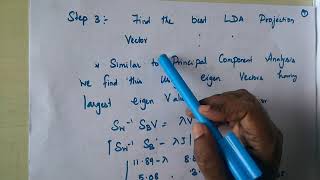 Lecture 20 Linear Discriminant Analysis  LDA with Solved Example [upl. by Airdnat]