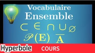 Cours Vocabulaire des ensembles • élément appartient inclus partie PE Cardinal A∩B A∪B ∅ [upl. by Acireed]