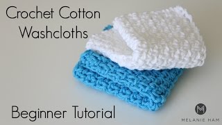 How To Crochet a Washcloth [upl. by Greabe]