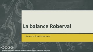 La balance Roberval 6ème [upl. by Helyn64]