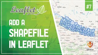 Leaflet JS Tutorial  Add Shapefile In Leaflet  Leaflet Series  GeoFox  Leaflet 7 [upl. by Aleb935]