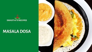 Masala Dosa Recipe  How to make crisp masala dosa [upl. by Jahdol]