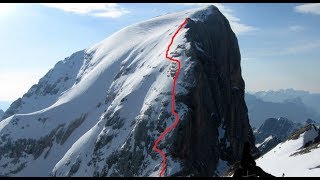 Marmolada Cresta Ovest  discesa con gli sci  extreme skiing [upl. by Ayom770]